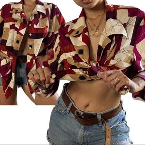 80’s Vintage Afibel women’s button down. Unisex.